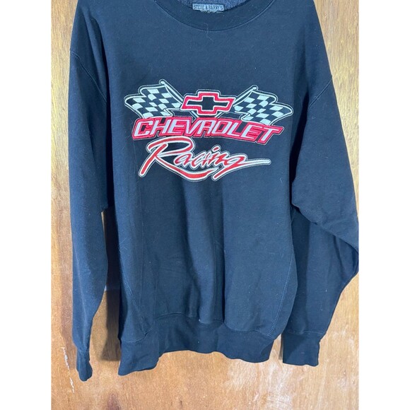 Vintage Steve &‎ Barry’s Chevrolet Racing Crewneck Sweater Sweatshirt Large L - Picture 3 of 8